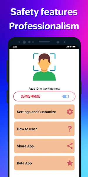 FaceLock Screen Facerecognizer Screenshot 1