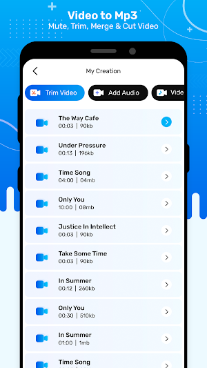 Video to Mp3 : Mute, Trim, Merge & Cut Video Screenshot 3