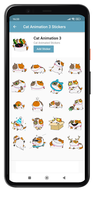 Cat Animated Stickers for WA Screenshot 3