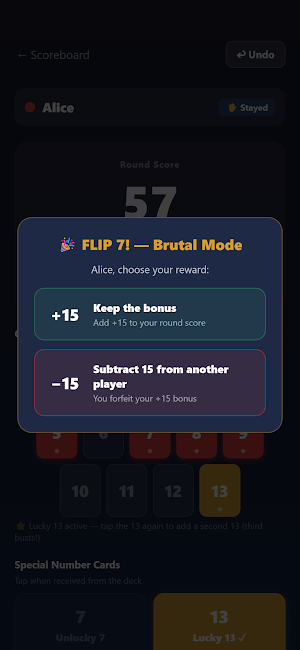 Score Keeper for Flip 7 Screenshot 2