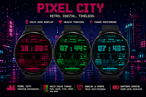 Pixel City Watch Face Screenshot 3