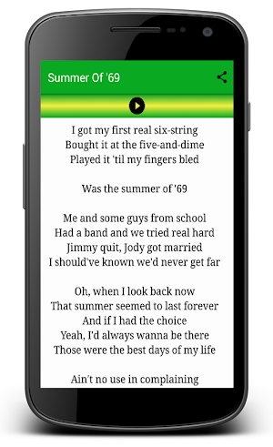 Bryan Adams Songs Screenshot 2