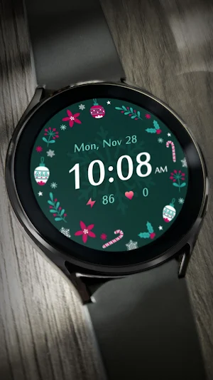 Moepaw Christmas Watch Face 01 Screenshot 3