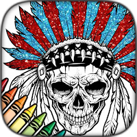 Skull Coloring Book