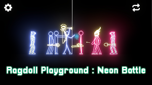 Ragdoll Playground Neon Battle Screenshot 1