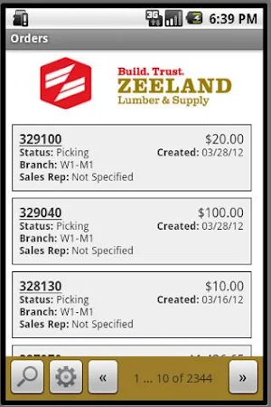 Zeeland Lumber & Supply Web Tr Screenshot 1