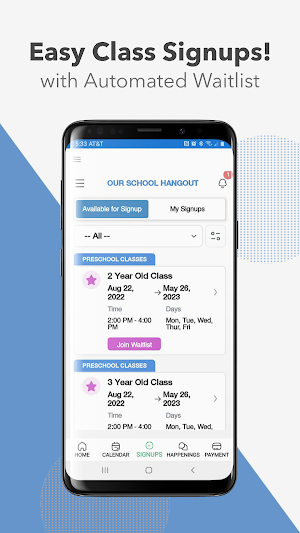 Our School Hangout App Screenshot 1