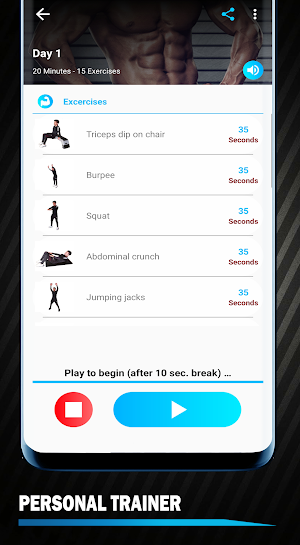 Lose Weight App for Men - Weight Loss at Home Screenshot 2