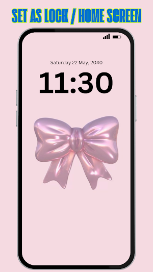 Pink Bow Wallpaper 4K Screenshot 3