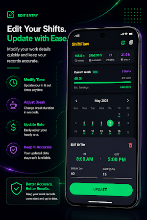 ShiftFlow: Work Hours Tracker Screenshot 3