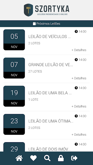 Szortyka Leilões Screenshot 1