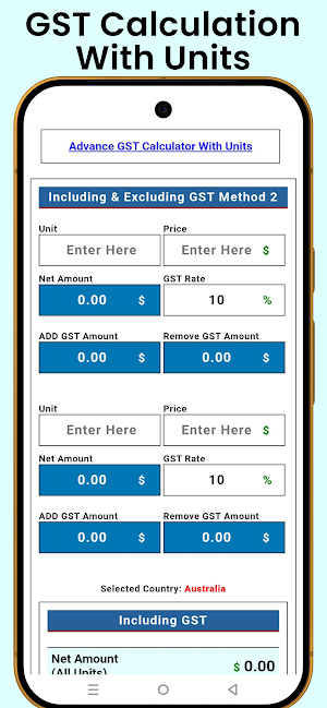 GST Calculator Australia Screenshot 3