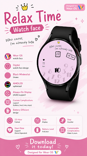 Relax Time Watch face Screenshot 3