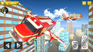 Flying Fire Truck Driving Sim Screenshot 2