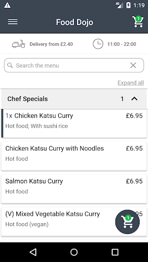 Food Dojo Screenshot 1
