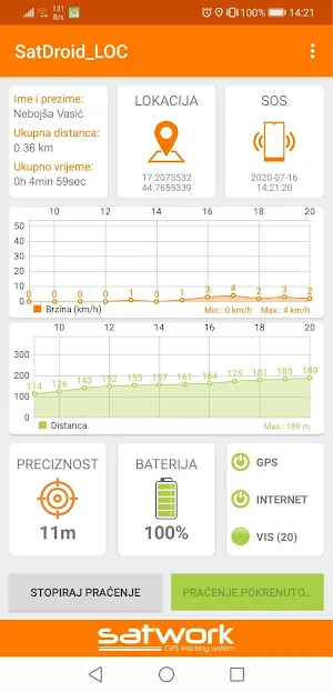 SatDROID LOC Screenshot 1