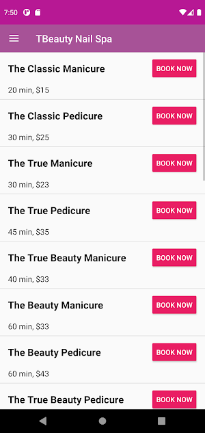 TBeauty Spa Salon Screenshot 2