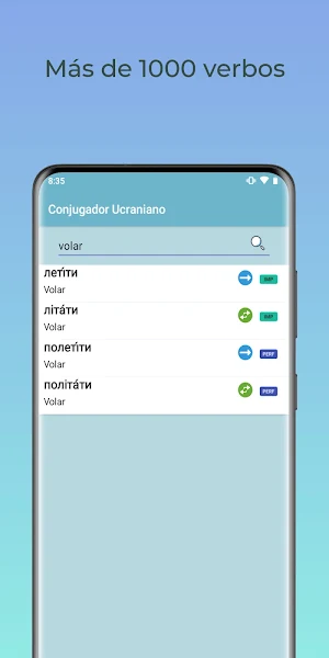 Ukrainian Conjugator Screenshot 1