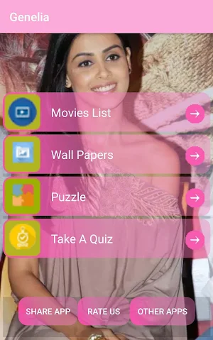 Genelia Movies-Wallpapers,Puzz Screenshot 0