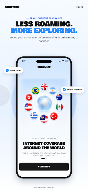 Surfnice - Worldwide with eSIM Screenshot 0