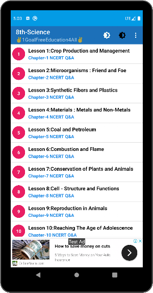 8th class science notes | ncert solution Screenshot 2