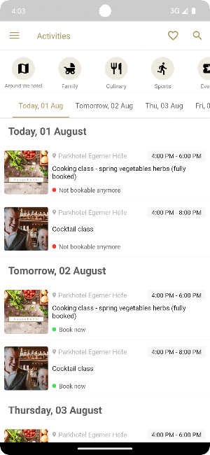 Park Hotel Egerner Höfe Screenshot 1