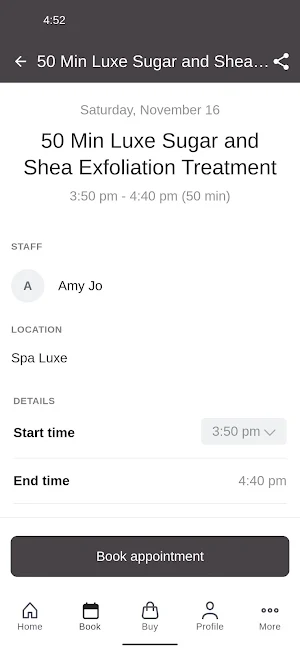 SPA LUXE LUXURY DAY SPA Screenshot 2