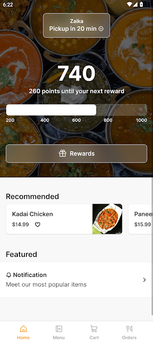 Zaika Indian Restaurant Screenshot 0