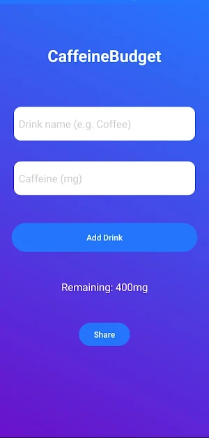 CaffeineBudget Screenshot 1