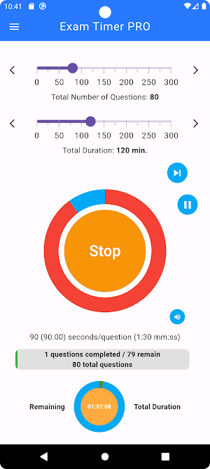 Exam Timer PRO:Effortless,Easy Screenshot 1