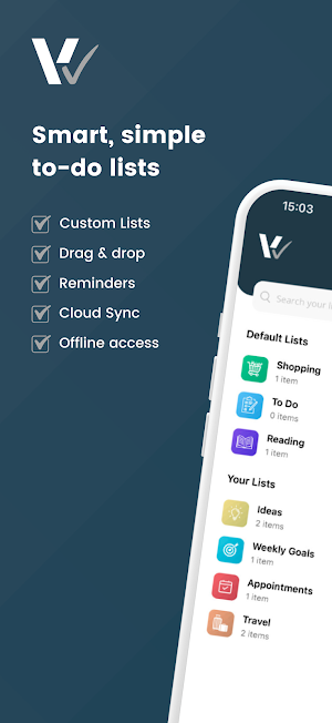 Vantra Lists Screenshot 0