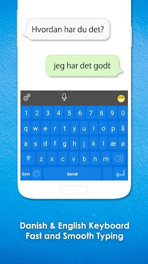 Danish Keyboard: Danish Language Keyboard Screenshot 0