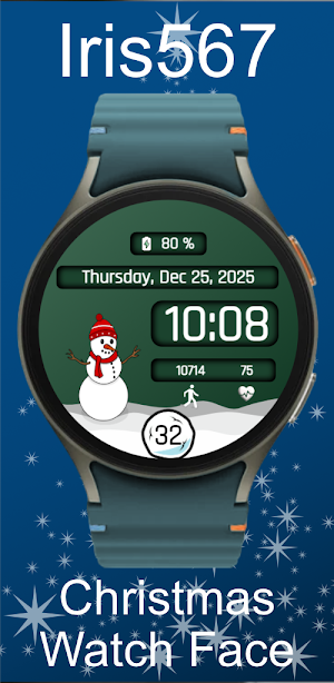 Iris567 Christmas Watch Face Screenshot 1