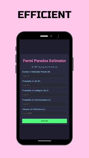 Fermi Paradox Estimator Screenshot 3