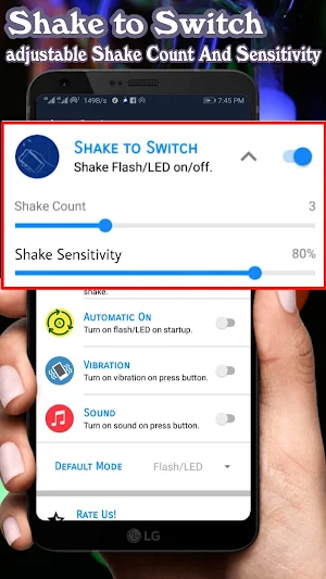 Super Color LED Flashlight, Shake Flashlight 2021 Screenshot 2