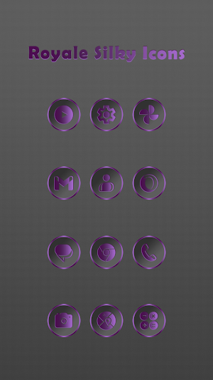 Royale Silky Dark Purple Icons Screenshot 0