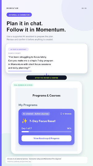 Momentum: Habits & Programs Screenshot 2