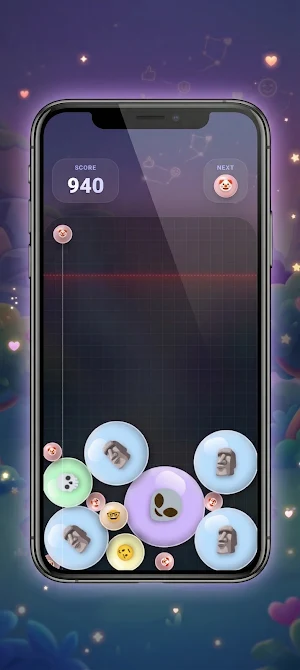 Emoji Drop: Merge Puzzle Screenshot 1