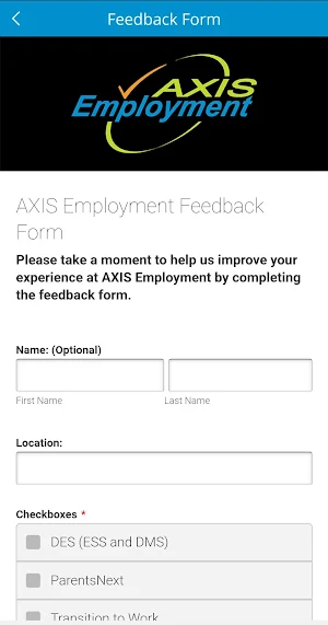 AXIS Employment Screenshot 2
