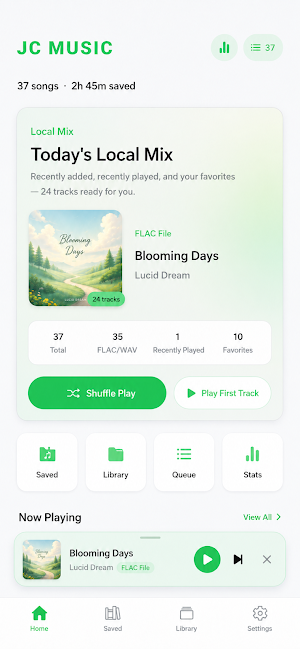 JC Music - Local Music Player Screenshot 0