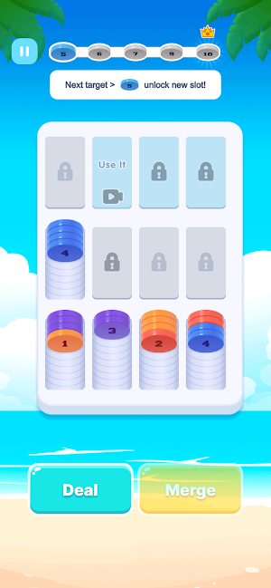 Sort Coins - Chips Merge Screenshot 1