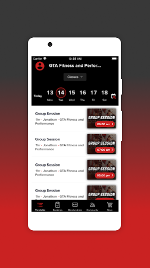 GTA Scheduling Screenshot 2