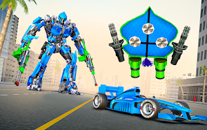 KITE ROBOT TRANSFORMING FORMULA CAR RACING 3D GAME Screenshot 0