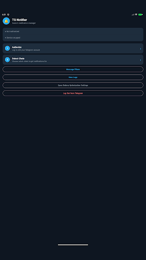 Telegram Notifier Screenshot 3