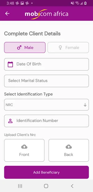 Mobicom Insurance Agents Screenshot 3
