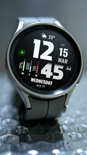 WFP 219 Modern watch face Screenshot 2