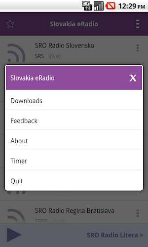 Slovakia Radio Screenshot 1