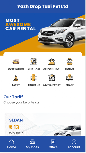 YAZH DROP TAXI - BOOKING APP Screenshot 0