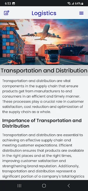 Logistics Course Screenshot 3