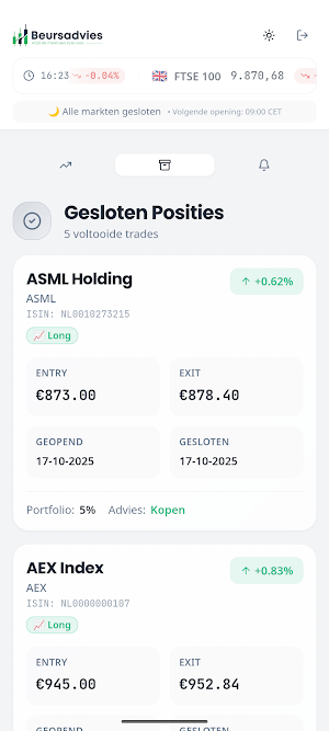 Beursadvies Screenshot 2